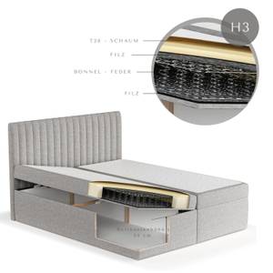 Boxspringbett Spencer mit Bettkasten Hellgrau - Breite: 180 cm