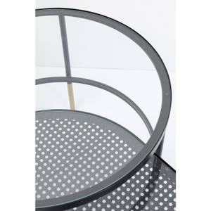 Tables basses Fence (lot de 2) Noir - Verre - 120 x 60 x 35 cm