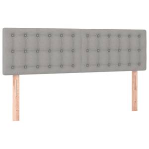 Boxspringbett 3017288-27 Hellgrau - Tiefe: 203 cm