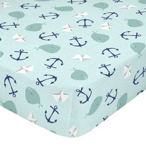 Whale Spannbetttuch Textil - 4 x 90 x 200 cm