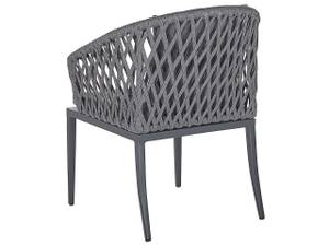 Gartenstuhl LIPARI 2-tlg Grau - Metall - 56 x 89 x 62 cm