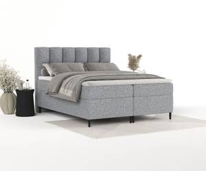 Premium Boxspringbett Ombre Grau - Breite: 160 cm