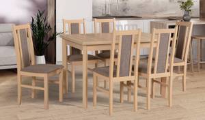 Esszimmer Set Bos 14 7-teilig Beige - Holzwerkstoff - 80 x 94 x 120 cm