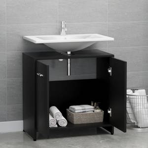 Badezimmerschrank 3003742 Schwarz - Holzwerkstoff - 60 x 61 x 33 cm