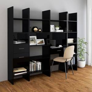 Bücherschrank 3008690 Hochglanz Schwarz