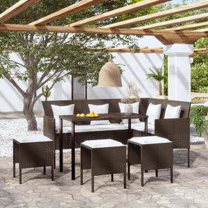 Sofagarnitur Braun - Polyrattan - 50 x 71 x 90 cm