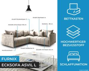 Ecksofa Asvil L Monolith 04 Beige