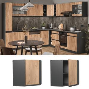 Elément haut de cuisine R-Line 39746 Anthracite - Imitation chêne truffier de sonoma