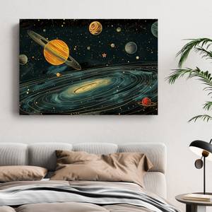 Bild Retro Planet XV 120 x 80 cm