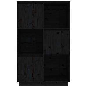 Highboard DE1575 Schwarz - Massivholz - 35 x 117 x 74 cm