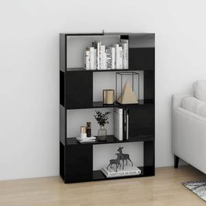 Bücherschrank 3008357 Schwarz - Holzwerkstoff - 80 x 125 x 24 cm