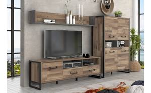 Wohnwand Hudson 10 (3-teilig) Braun - Holzwerkstoff - 288 x 184 x 42 cm