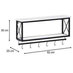 Wandgarderobe ARMANDO Schwarz - Weiß