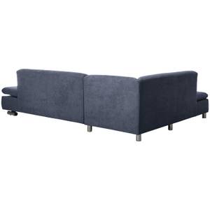 Terrence Ecksofa links, blau Blau - Textil - 270 x 76 x 190 cm