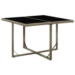 Table de jardin Gris - Métal - Polyrotin - 109 x 74 x 109 cm