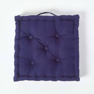 Sitzkissen unifarben Blau - 50 x 10 x 50 cm