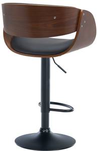 Tabourets de bar Portmore Noir - Marron - Cuir synthétique - 52 x 87 x 52 cm