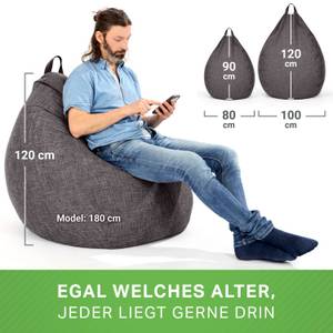 Indoor Sitzsack "Home Linen" - 200 Liter Dunkelgrau