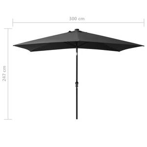 Parasol Gris - Textile - 200 x 247 x 200 cm