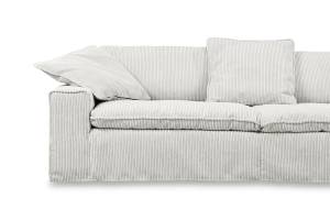 Sofa NETTA XL 3-Sitzer Cord Hellgrau