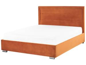 Lit double ROUEN Orange - Largeur : 148 cm