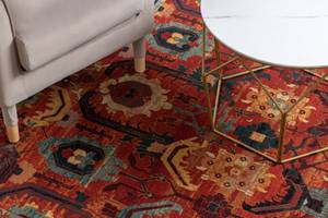 Tapis en Laine Superior Oman Oriental Rouge - Textile - 200 x 1 x 300 cm