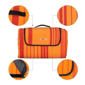 XXL Picknickdecke 200x300 cm orange/rot Orange - Rot - Metall - Kunststoff - Textil - 200 x 1 x 300 cm
