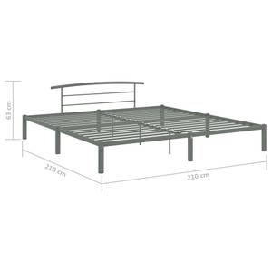 Bettgestell 3002495 Grau - Breite: 210 cm