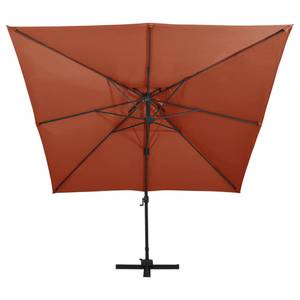 Parasol en porte-à-faux 3007472 Brun rouge