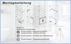 LED Spiegel für Bad Touch ESSENS Breite: 100 cm