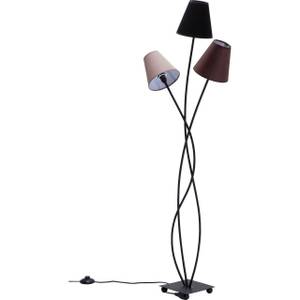 Lampadaire Flexible 3 bras 130cm marron Étoffe de coton / Fer - 3 ampoules