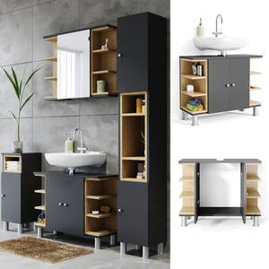 Meuble sous vasque simple Aquis 36075 Anthracite