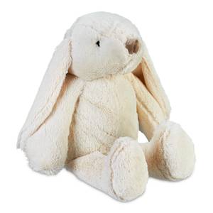 Butoir de porte lapin Blanc - Fibres naturelles - Matière plastique - Textile - 21 x 22 x 24 cm