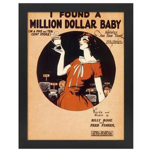 Bilderrahmen Found a Million Dollar Baby Schwarz