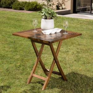 Teak Garten Tacle 2 Personen Braun - Massivholz - Holzart/Dekor - 70 x 75 x 70 cm