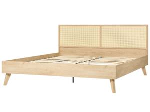 Doppelbett MONPAZIER Eiche Hell - Breite: 187 cm