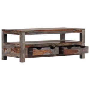 Couchtisch D641 Grau - Massivholz - 50 x 40 x 100 cm