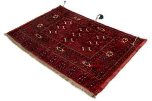 Tapis Afghan XV Rouge - Textile - 105 x 1 x 161 cm