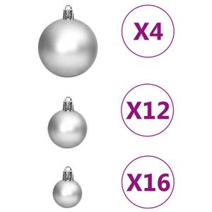 Weihnachtskugel Set (111-teilig) 3030307 Silber