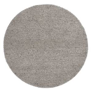 Wollteppich Ravi Grau - Textil - 90 x 15 x 90 cm