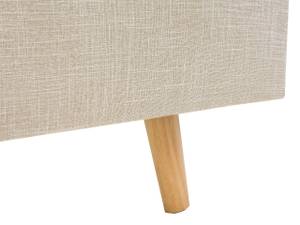 Lit double RENNES Beige - Crème - Chêne clair - 151 x 112 cm