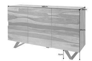 Sideboard AMAZONAS Braun - Massivholz - 148 x 85 x 38 cm