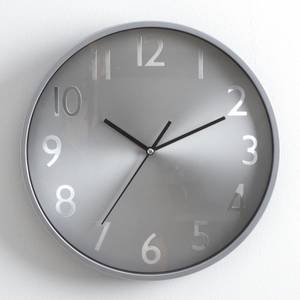 Horloge murale | Horloge Argenté - Matière plastique - 4 x 30 x 30 cm