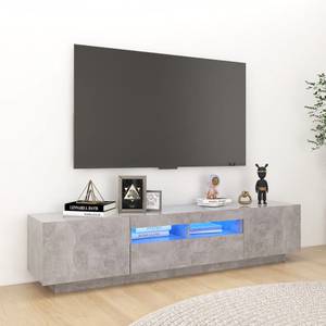 TV-Schrank mit LED-Leuchten D712 Steingrau