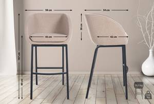 Tabourets de bar Rockhill Taupe