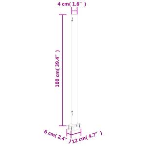 Ausziehbare Seitenmarkise 3000305 Schwarz - Höhe: 160 cm