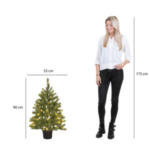 Sapin de Noel artificiel Nigata Vert - Matière plastique - 55 x 90 x 55 cm