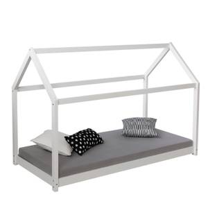 Hausbett Bodenbett 1849 Weiß - Massivholz - Holzart/Dekor - 206 x 141 x 96 cm