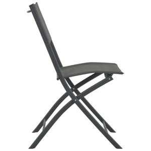 Klappstuhl für den Außenbereich Grau - Metall - Textil - 54 x 86 x 45 cm