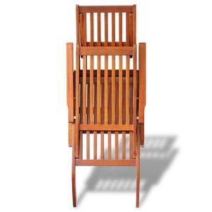 Sonnenliege 41433 Braun - Massivholz - Holzart/Dekor - 55 x 72 x 168 cm